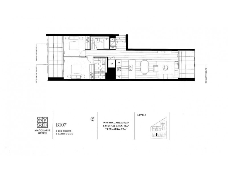 B107/5 Whiteside Street, North Ryde NSW 2113 Floorplan