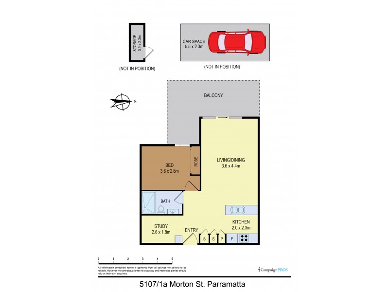 5107/1A Morton Street, Parramatta NSW 2150 Floorplan
