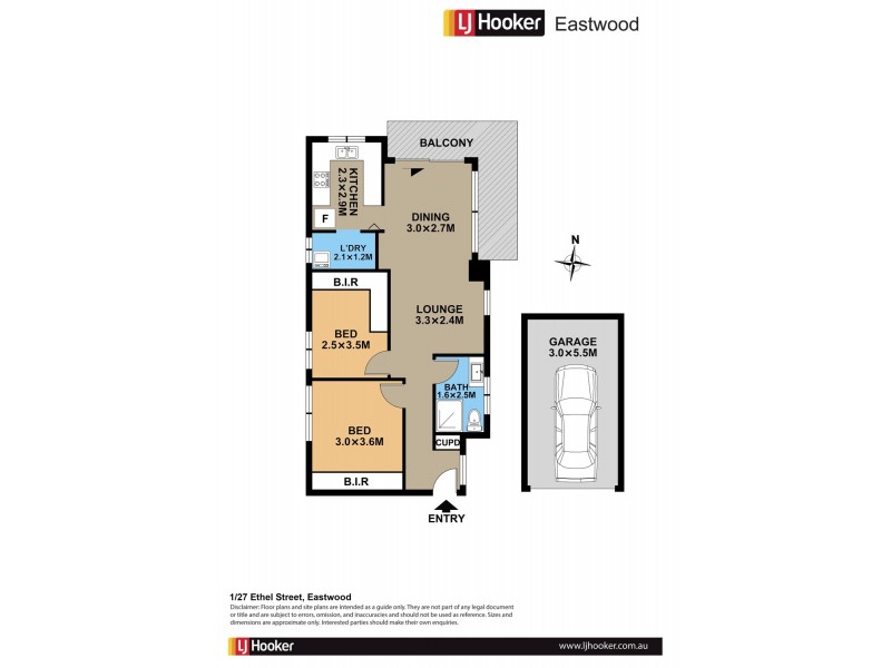 1/27 Ethel Street, Eastwood NSW 2122 Floorplan