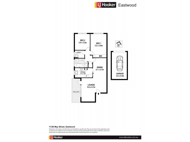 11/26 May Street, Eastwood NSW 2122 Floorplan