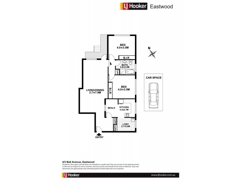 4/3 Ball Ave, Eastwood NSW 2122 Floorplan