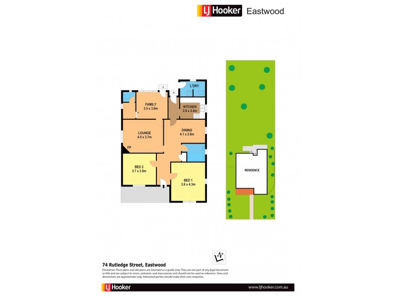 74 Rutledge Street, Eastwood NSW 2122 Floorplan
