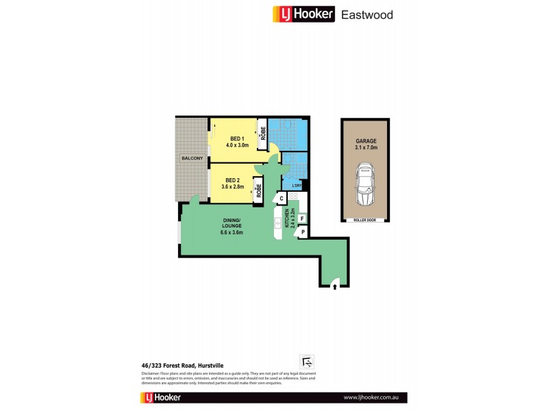 46/323 Forest Road, Hurstville NSW 2220 Floorplan