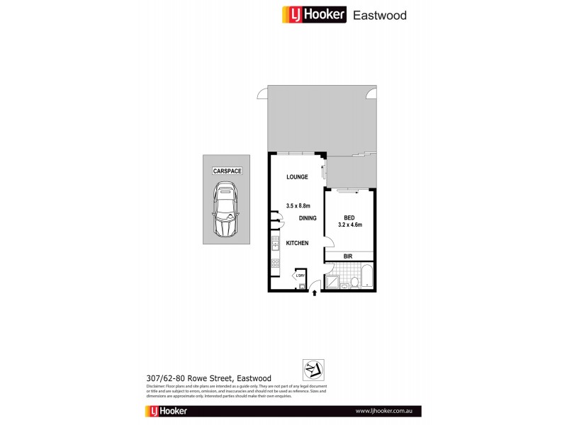 307/62-80 Rowe Street, Eastwood NSW 2122 Floorplan