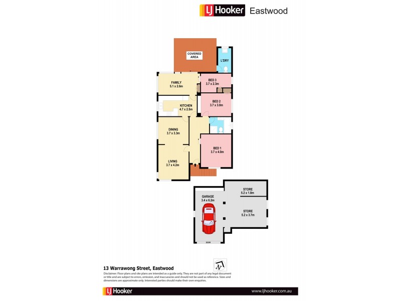 13 Warrawong Street, Eastwood NSW 2122 Floorplan