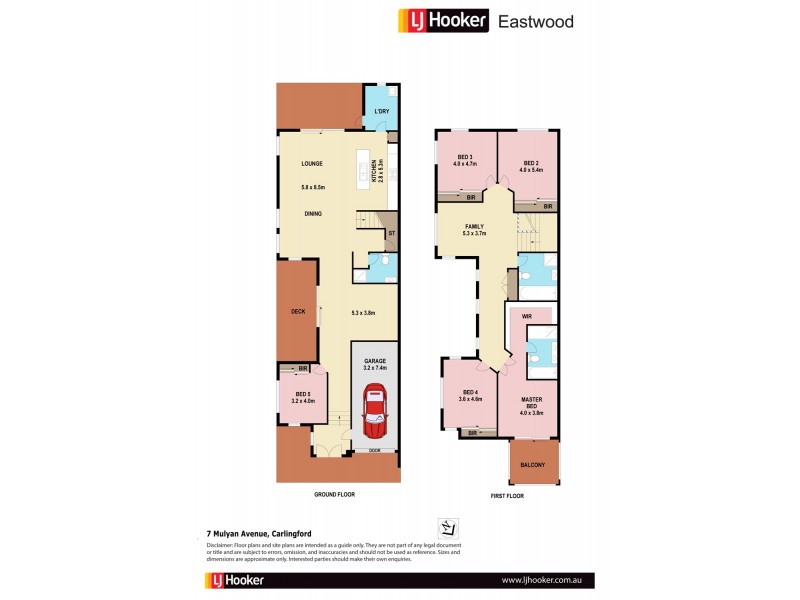 7 Mulyan Ave, Carlingford NSW 2118 Floorplan