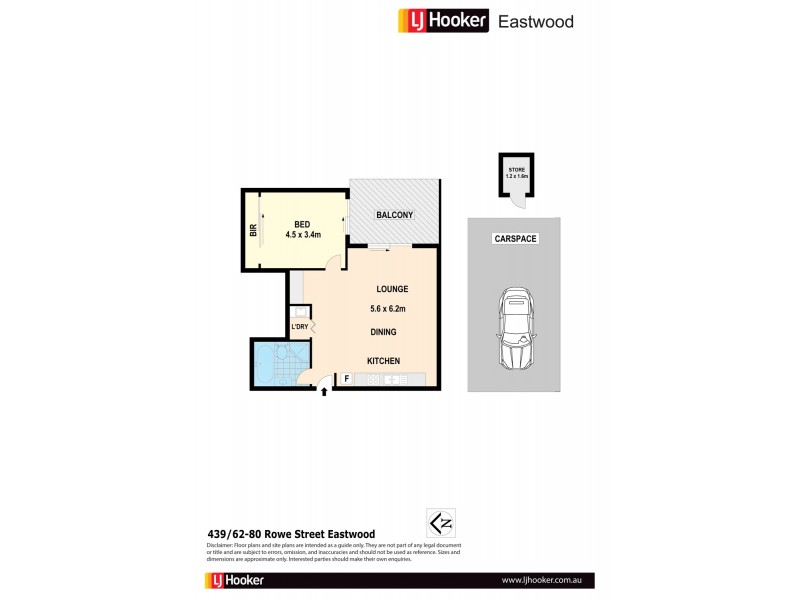 439/62-80 Rowe Street, Eastwood NSW 2122 Floorplan