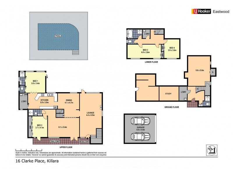 16 Clarke Place, Killara NSW 2071 Floorplan