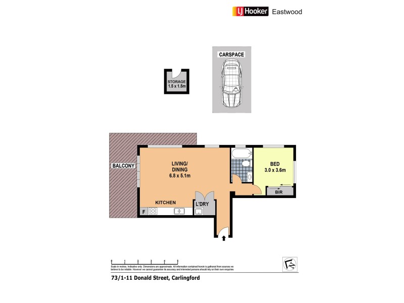 73/1-11 Donald Street, Carlingford NSW 2118 Floorplan