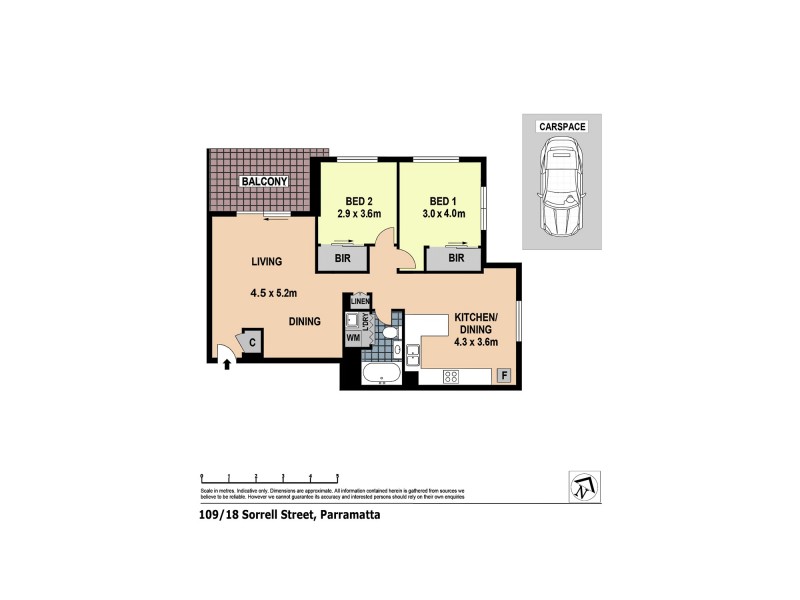 109/18 Sorrell Street, Parramatta NSW 2150 Floorplan