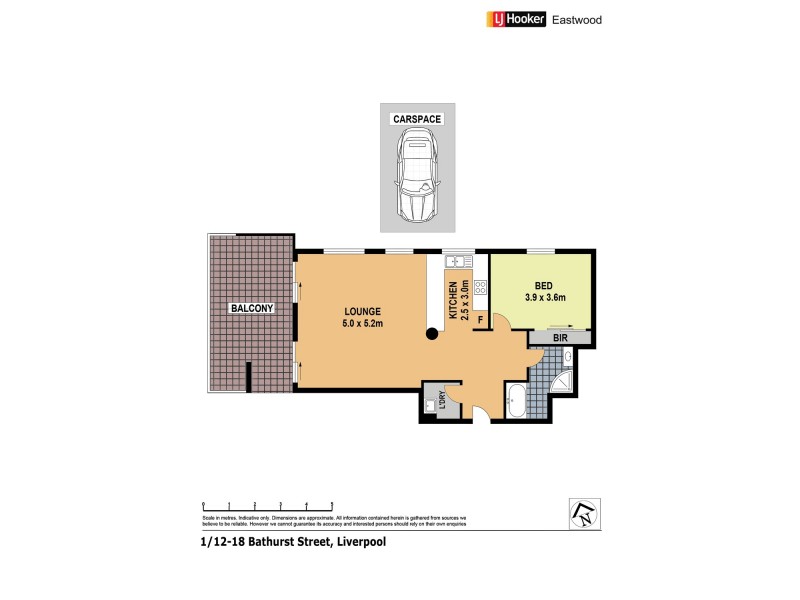 1/12-18 Bathurst Street, Liverpool NSW 2170 Floorplan
