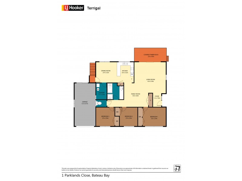 1 Parklands Close, Bateau Bay NSW 2261 Floorplan