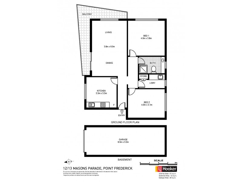 12/13 Masons Parade, Point Frederick NSW 2250 Floorplan