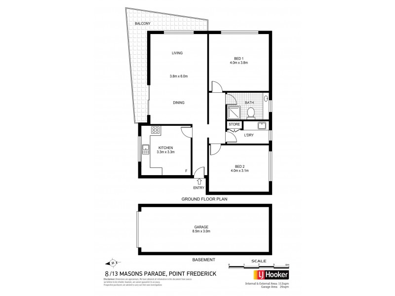 8/13 Masons Parade, Point Frederick NSW 2250 Floorplan