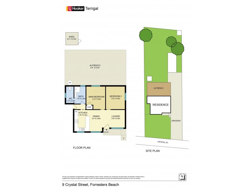 9 Crystal Street, Forresters Beach NSW 2260 Floorplan