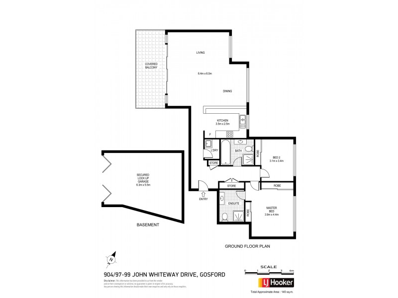 904/97-99 John Whiteway Drive, Gosford NSW 2250 Floorplan