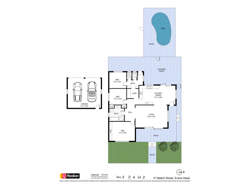 31 Beech Street, Evans Head NSW 2473 Floorplan