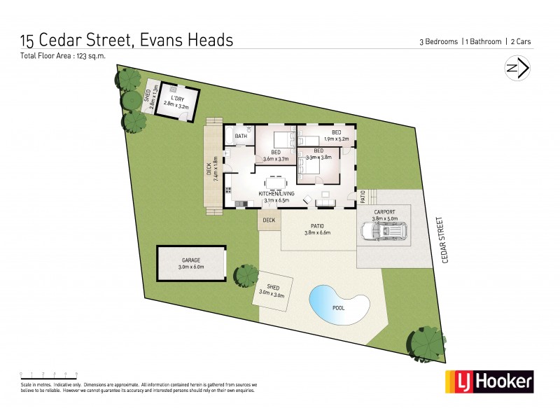 15 Cedar Street, Evans Head NSW 2473 Floorplan