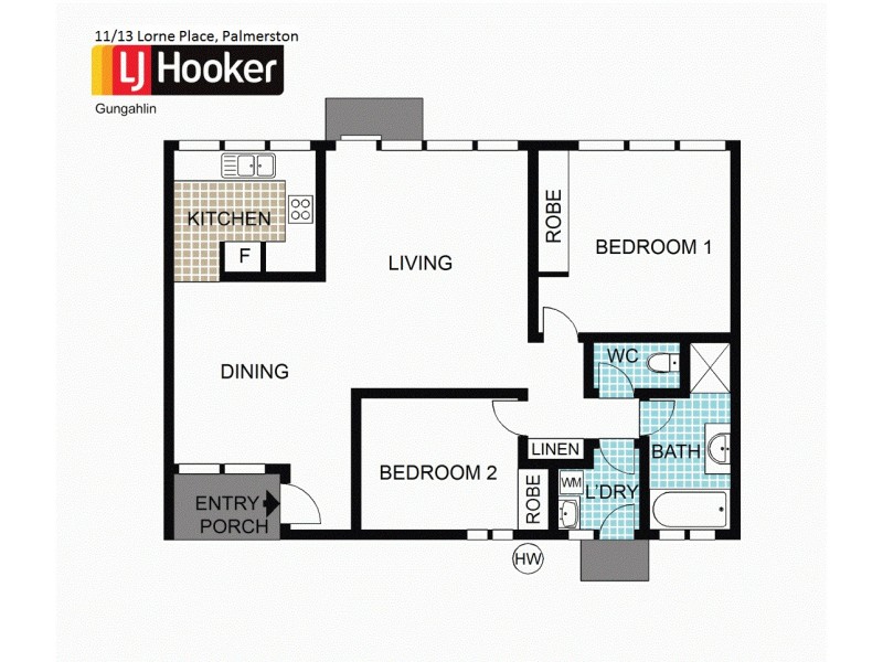 11/13 Lorne Place, Palmerston ACT 2913 Floorplan