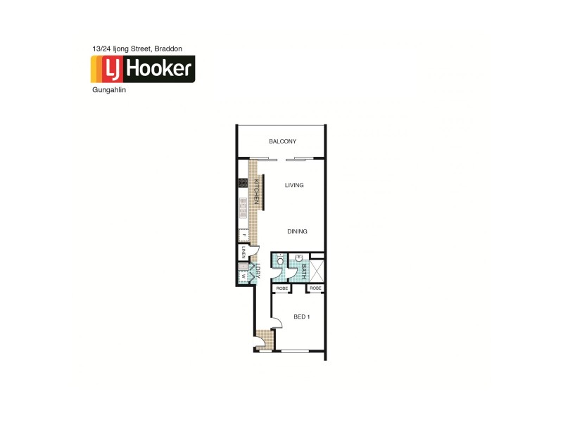 13/24 Ijong Street, Braddon ACT 2612 Floorplan