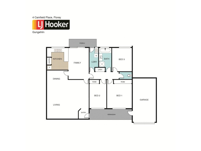 4 Camfield Place, Florey ACT 2615 Floorplan