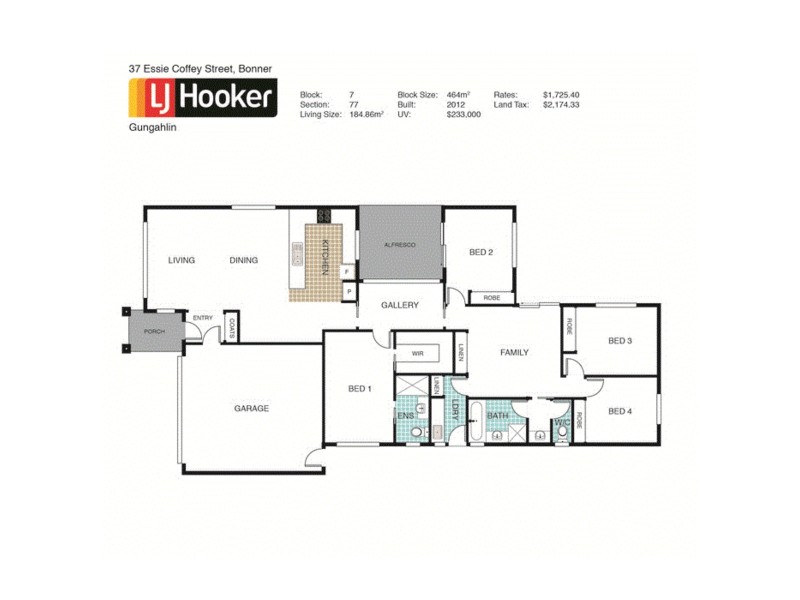37 Essie Coffey Street, Bonner ACT 2914 Floorplan