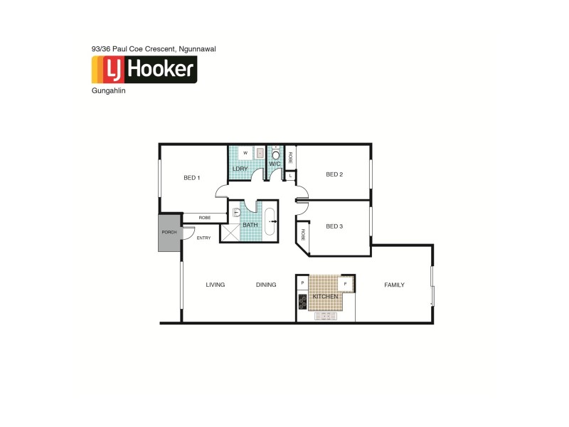 93/36 Paul Coe Crescent, Ngunnawal ACT 2913 Floorplan