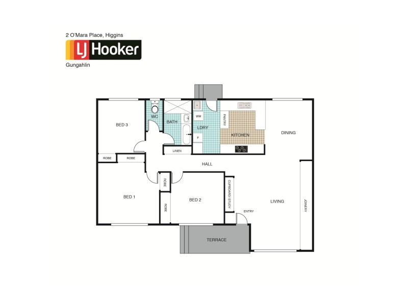 2 O’Mara Place, Higgins ACT 2615 Floorplan