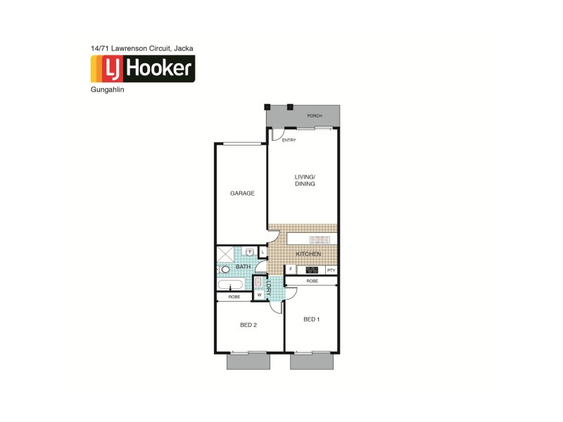 14/71 Lawrenson Circuit, Amaroo ACT 2914 Floorplan