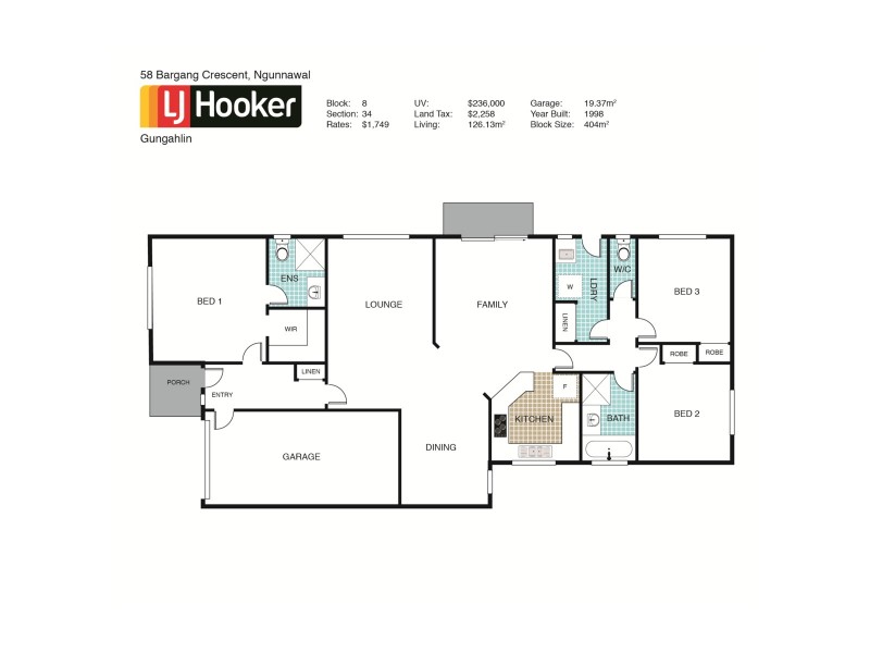 58 Bargang Crescent, Ngunnawal ACT 2913 Floorplan