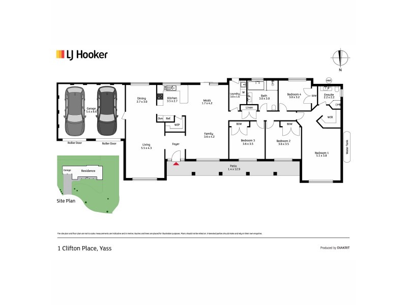 1 Clifton Place, Yass NSW 2582 Floorplan