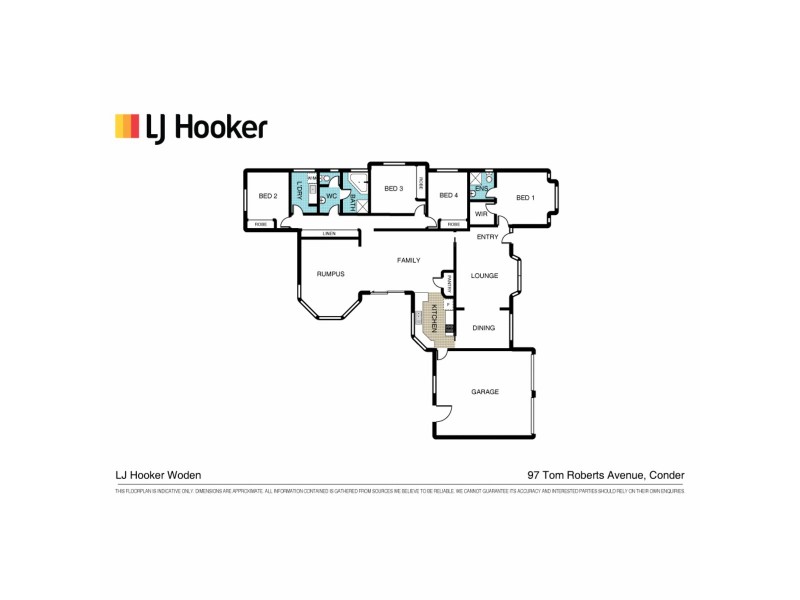 97 Tom Roberts Avenue, Conder ACT 2906 Floorplan