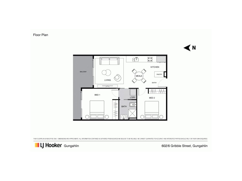 602/6 Gribble Street, Gungahlin ACT 2912 Floorplan