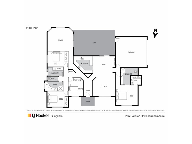 205 Halloran Drive, Jerrabomberra NSW 2619 Floorplan