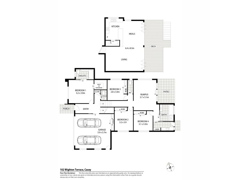 102 Wighton Terrace, Casey ACT 2913 Floorplan