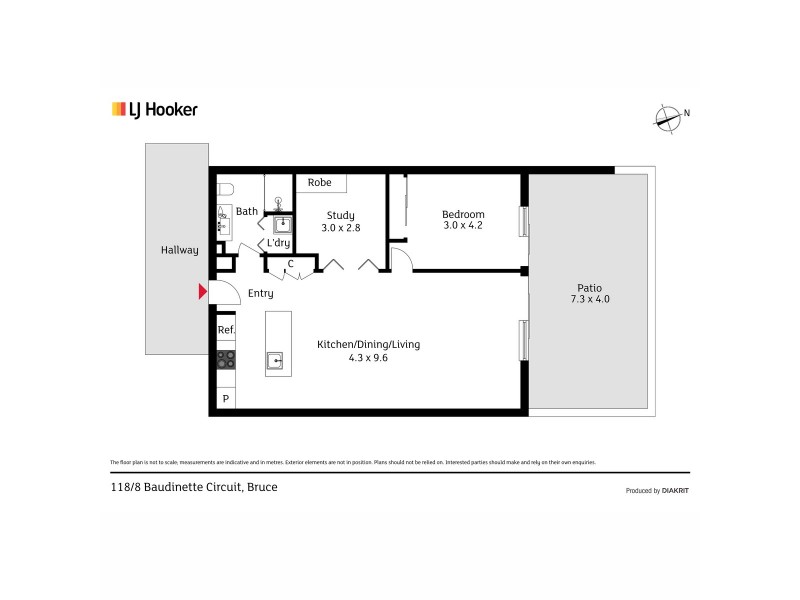 118/8 Baudinette Circuit, Bruce ACT 2617 Floorplan