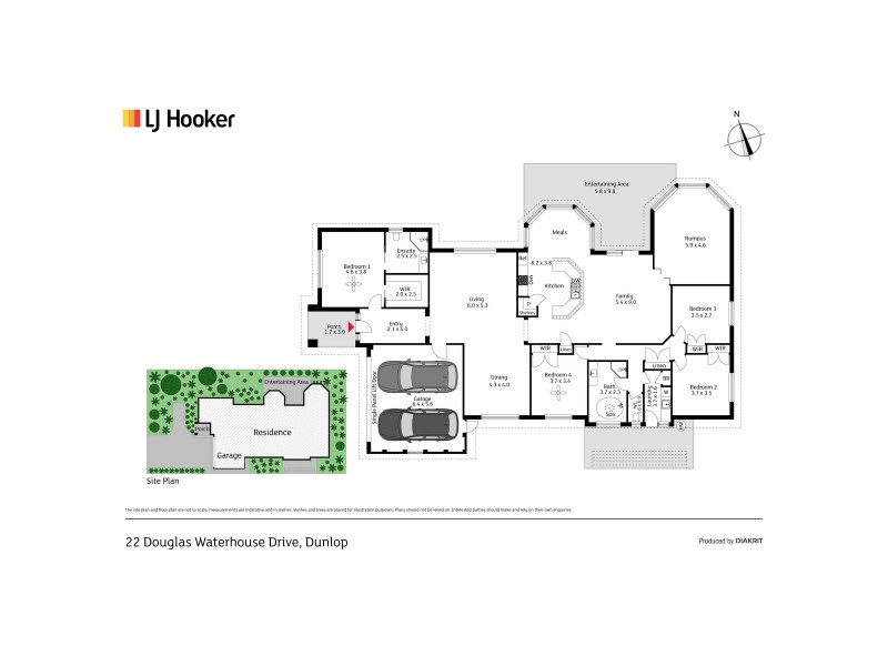 22 Douglas Waterhouse Drive, Dunlop ACT 2615 Floorplan