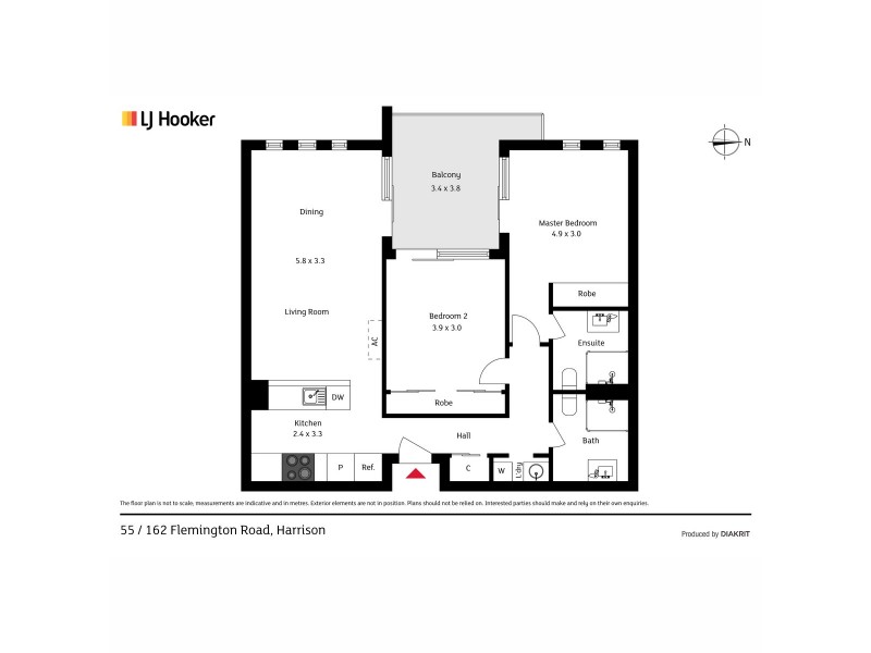 55/162 Flemington Road, Harrison ACT 2914 Floorplan