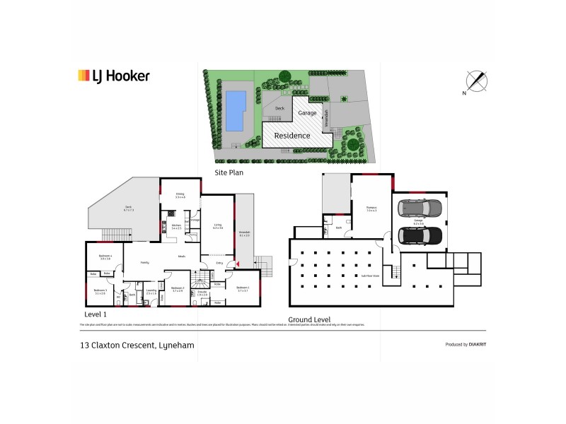 13 Claxton Crescent, Lyneham ACT 2602 Floorplan