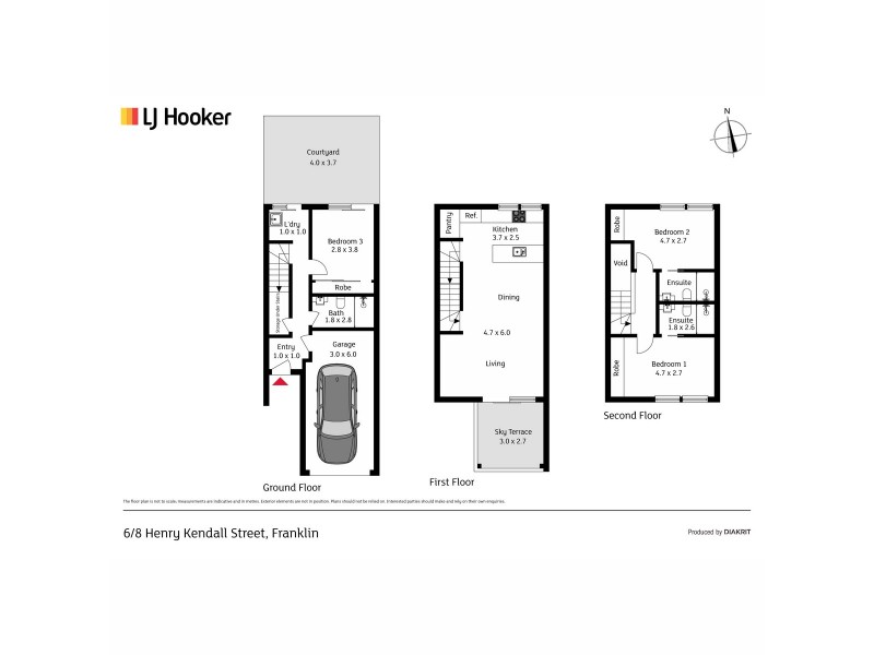 6/8 Henry Kendall Street, Franklin ACT 2913 Floorplan