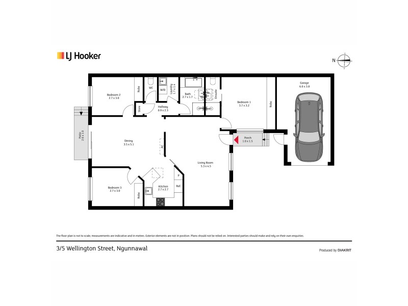 3/5 Wellington Street, Ngunnawal ACT 2913 Floorplan
