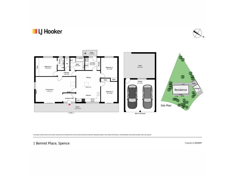 1 Bennet Place, Spence ACT 2615 Floorplan