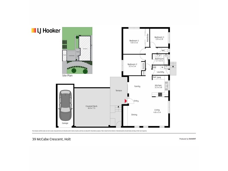 39 McCabe Crescent, Holt ACT 2615 Floorplan