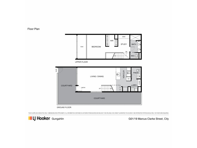 G01/19 Marcus Clarke Street, City ACT 2601 Floorplan