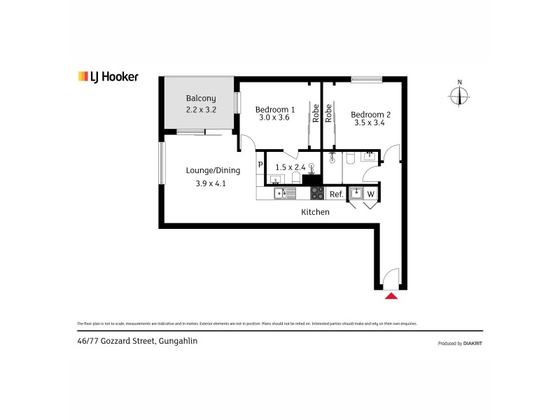 46/77 Gozzard Street, Gungahlin ACT 2912 Floorplan