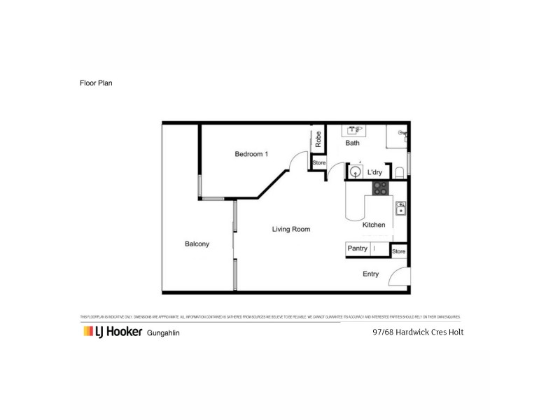 97/68 Hardwick Crescent, Holt ACT 2615 Floorplan