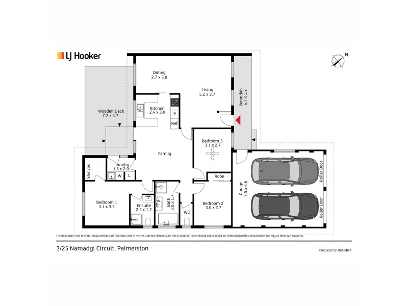 3/25 Namadgi Circuit, Palmerston ACT 2913 Floorplan