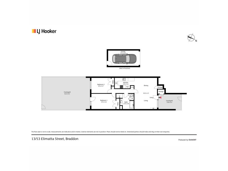13/53 Elimatta Street, Braddon ACT 2612 Floorplan