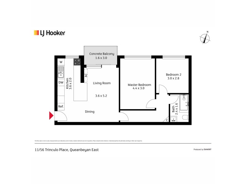 11/56 Trinculo Place, Queanbeyan East NSW 2620 Floorplan