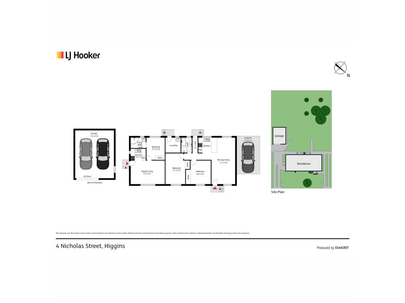 4 Nicholas Street, Higgins ACT 2615 Floorplan